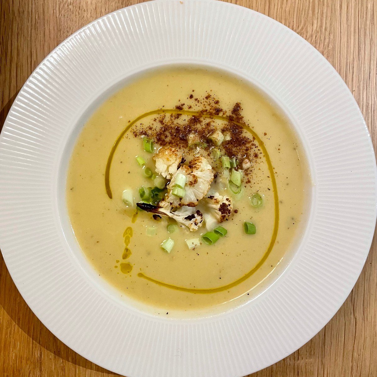 Ristuð blómkálssúpa